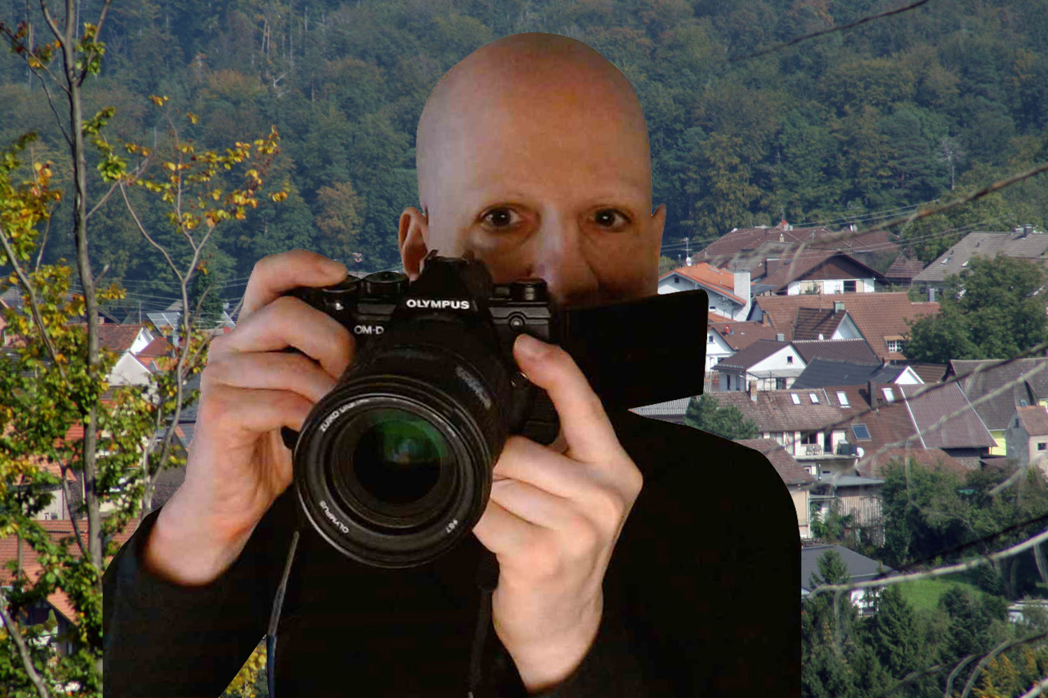 Beim Fotoshooting
mit meiner Systemkamera
(Foto + Bearbeitung:
© Alexander Reichert)