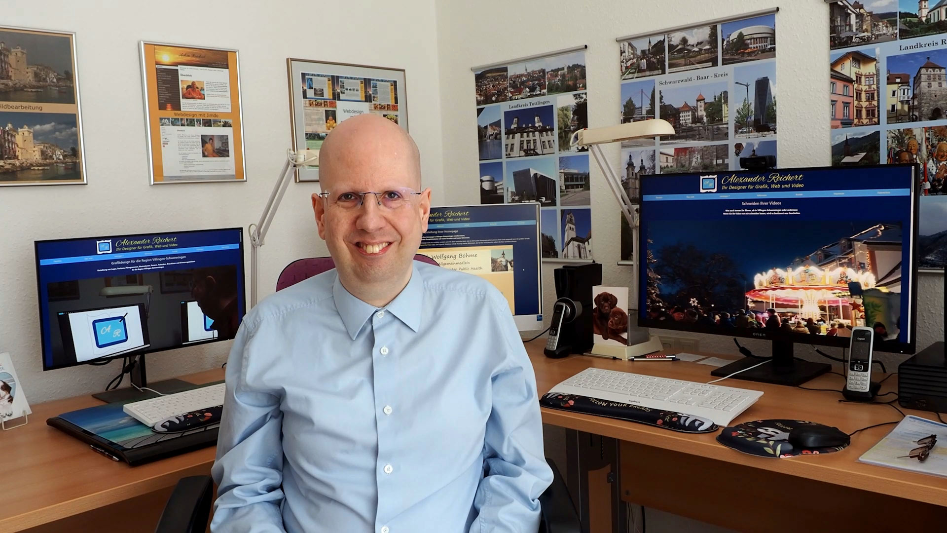 Mein Büro und Atelier, in dem alle meine Leistungen entstehen.